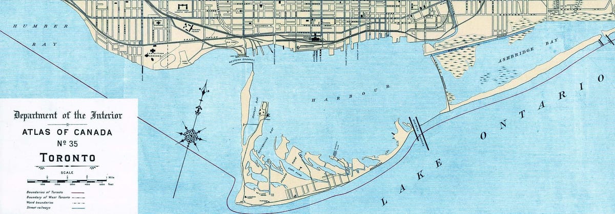 Карта Торонту луке 1906