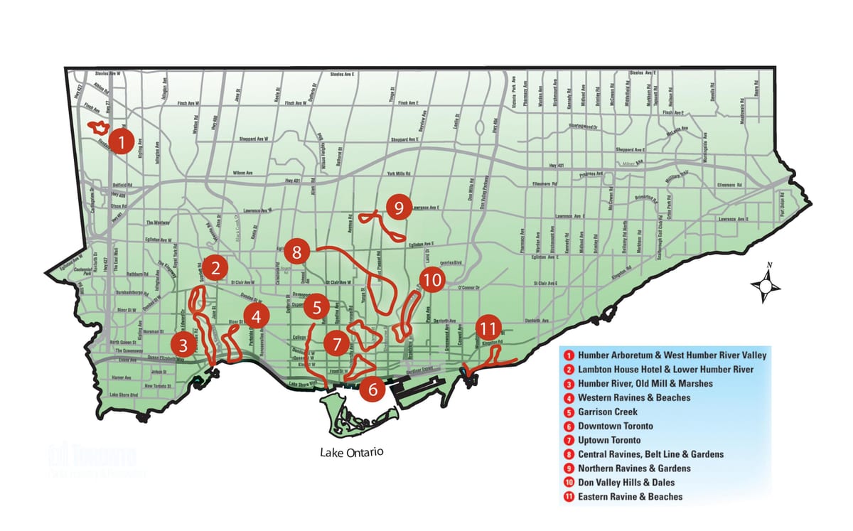 Карта открића хода Торонту