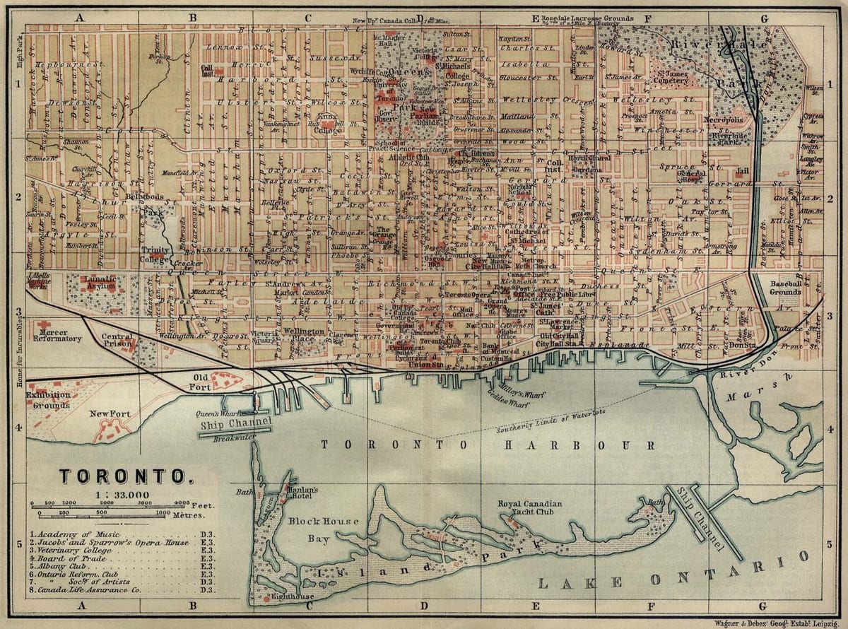Карта Торонту 1894