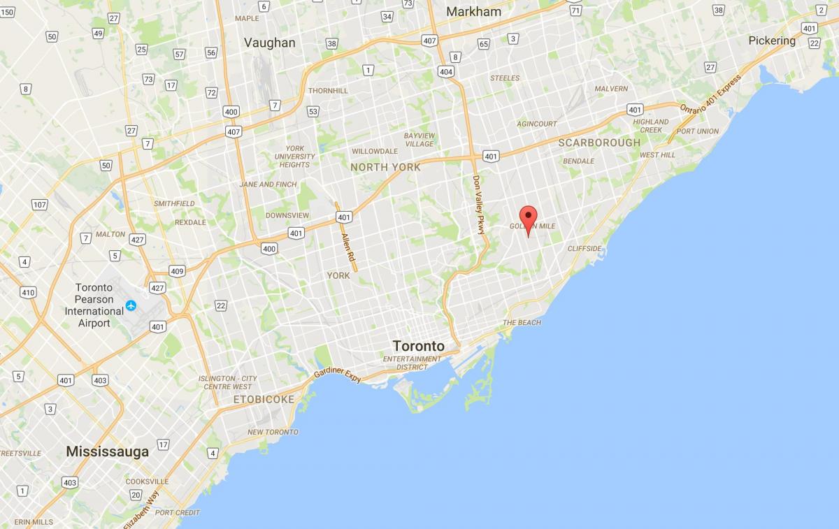 Карта Clairlea округ Торонто