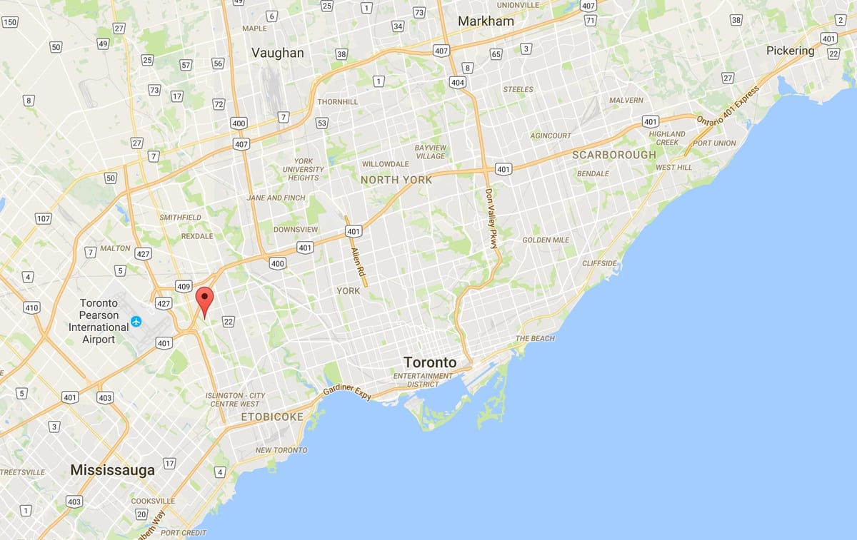 Карта Willowridge округ Торонто
