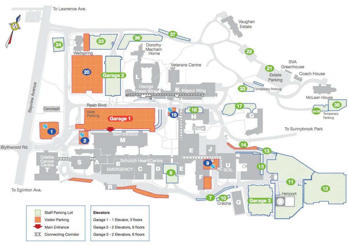 Карта болница Саннибрук 