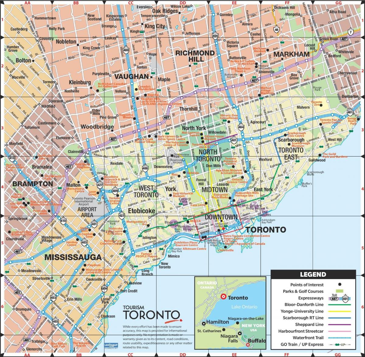 Карта спеед Торонту