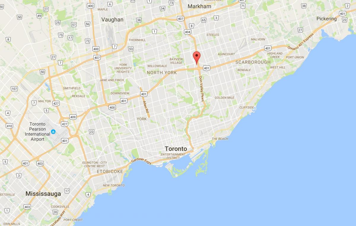 Карта Булевар Шума округ Торонто