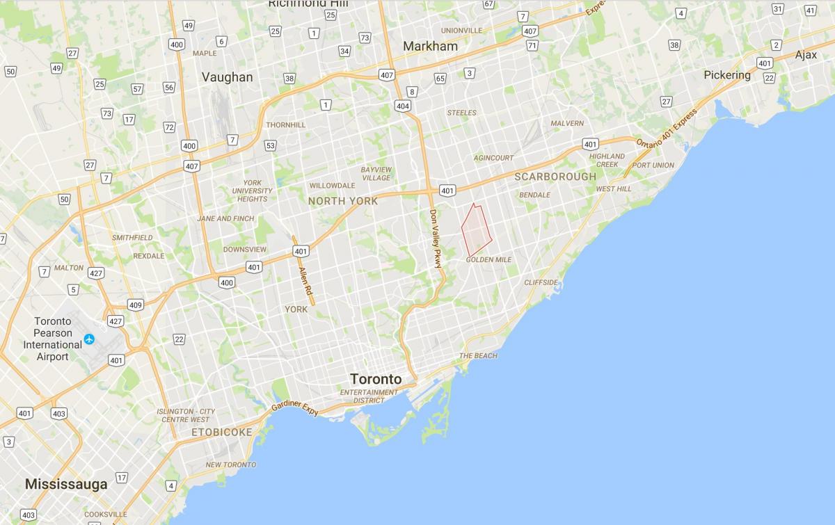 Карта векфорд окружног округ Торонто