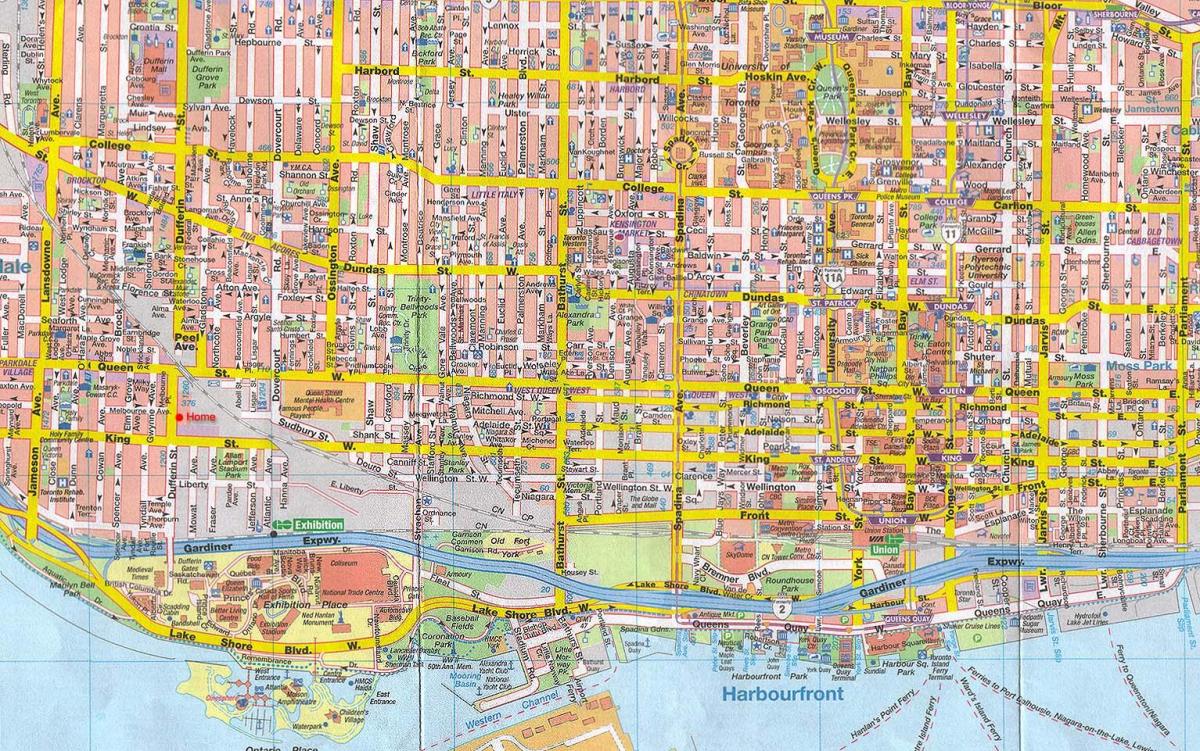 Мапа града Торонто Канада