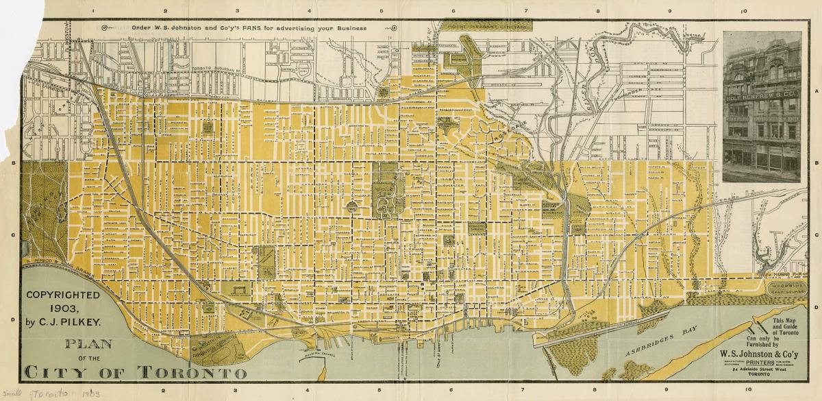 Мапа града Торонта 1903