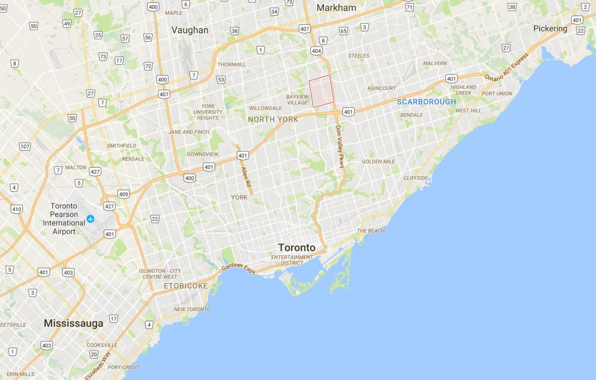 Карта кикирикија округ Торонто
