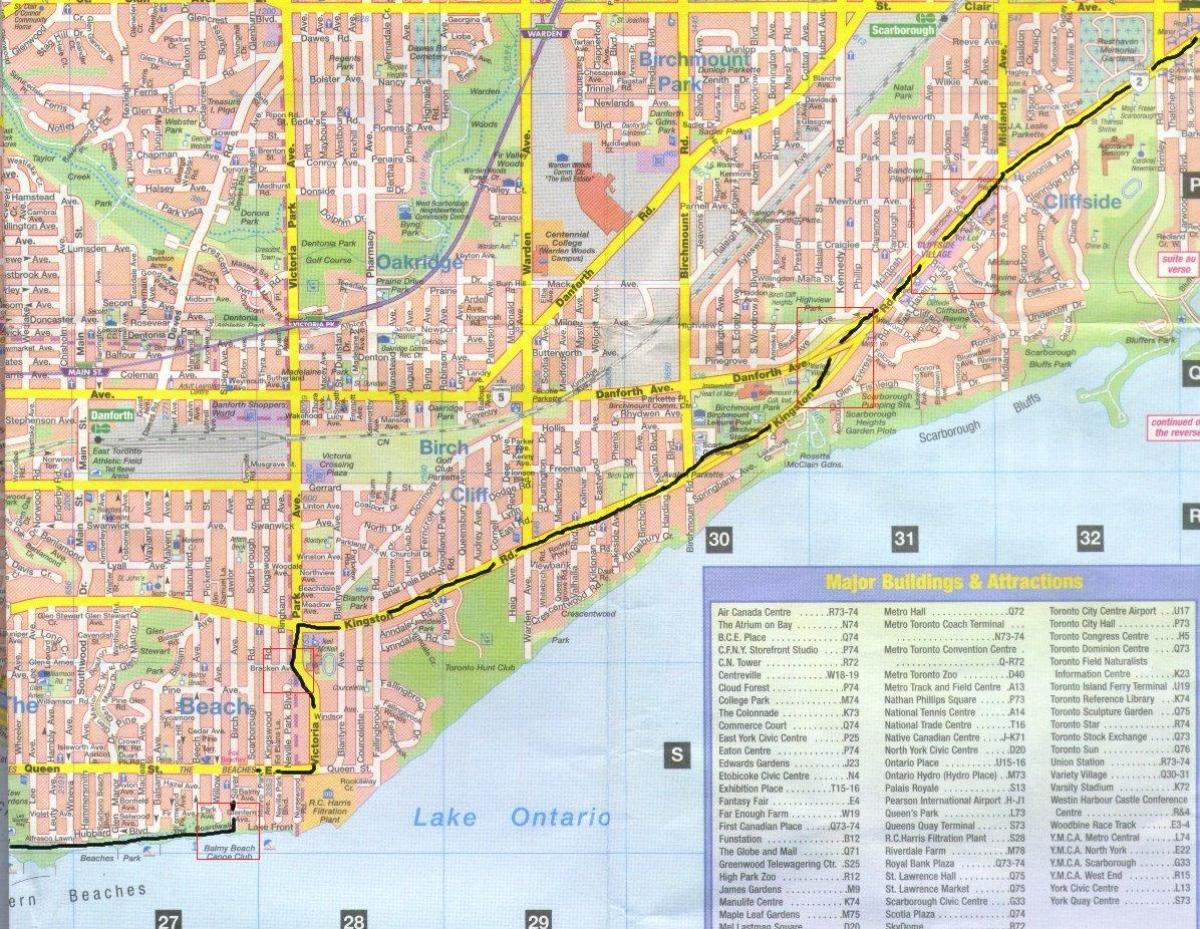 Карта Кингстон роад Ontarion