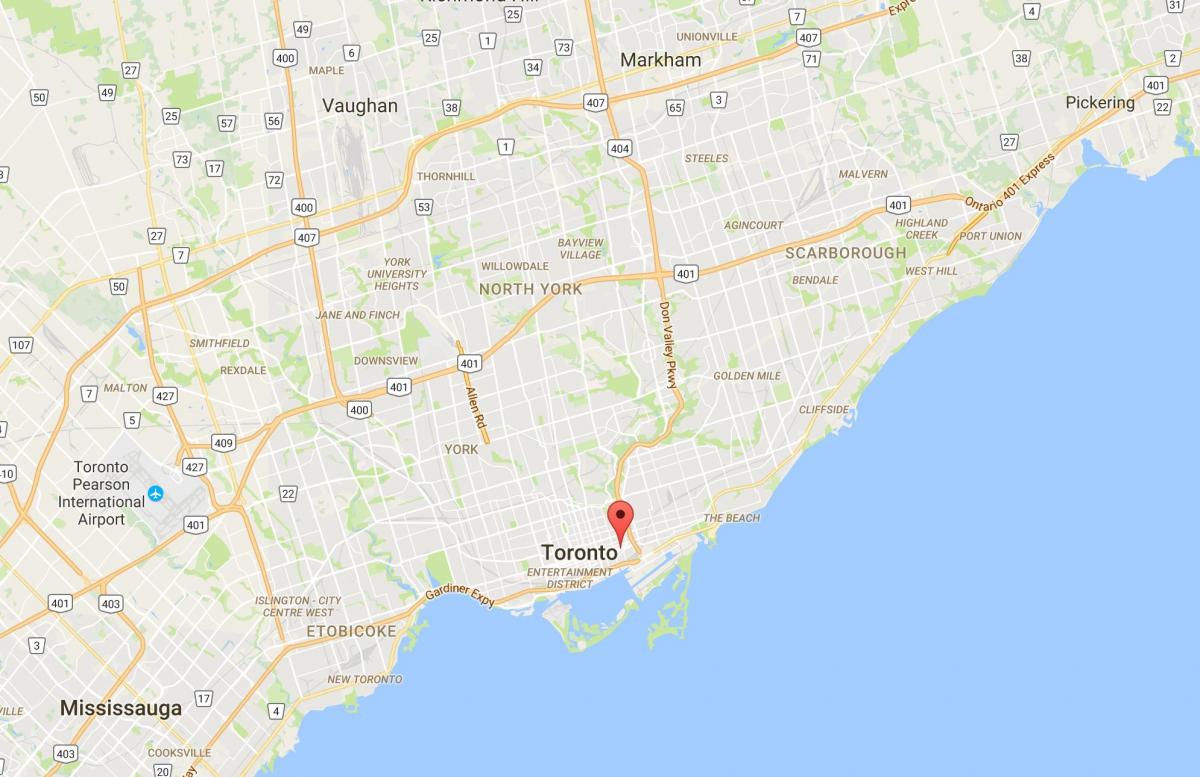Мапа града корктаун округ Торонто