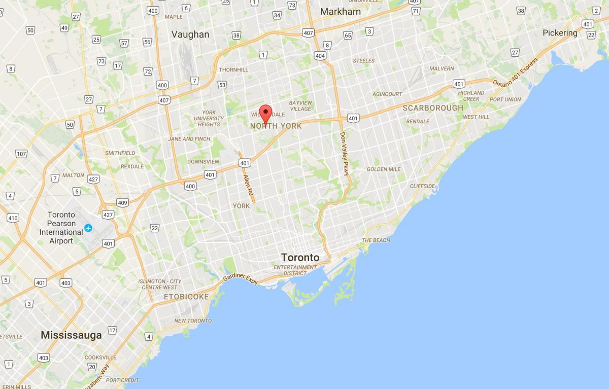 Карта Лансинг округ Торонто