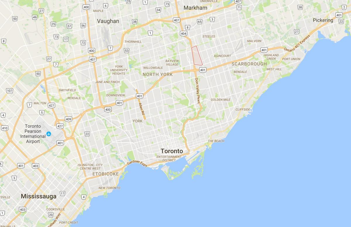Карта је лепа област у Торонту