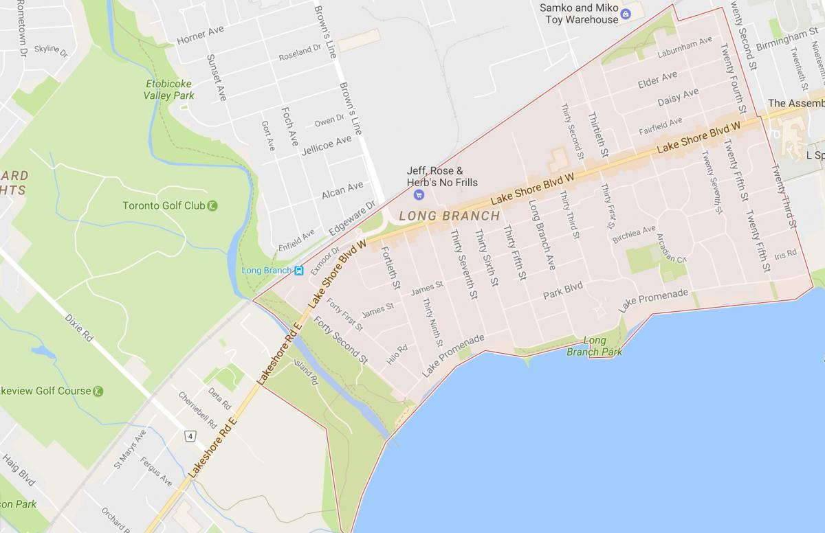 Карта дуго суседства огранка у Торонту