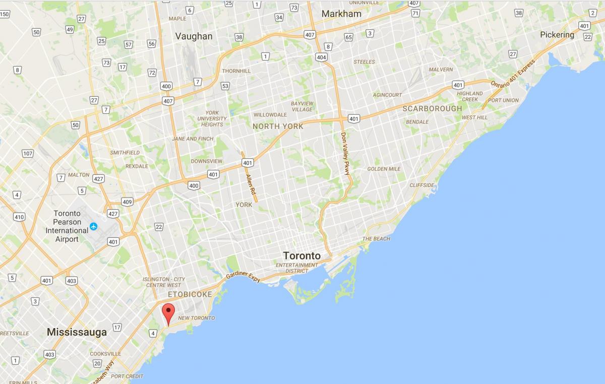 Карта Лонг-Ручак округ Торонто