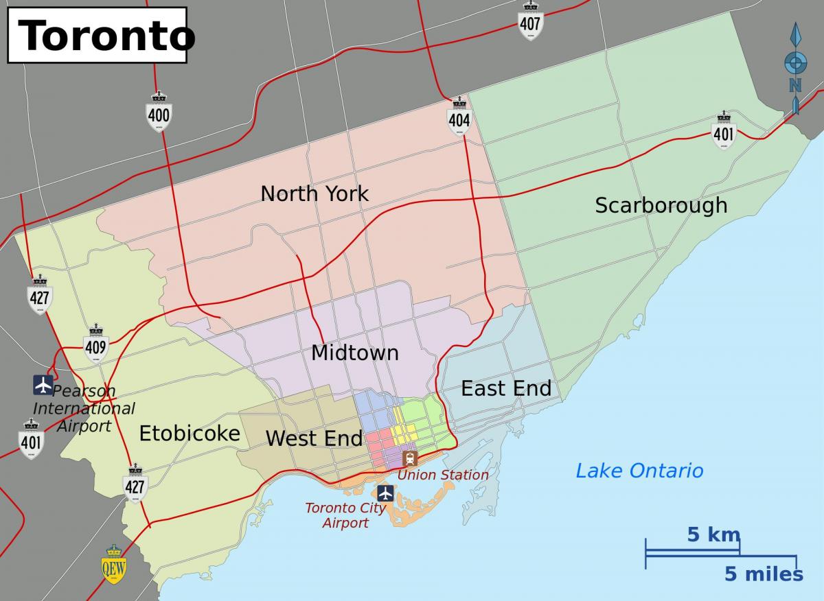 Мапа града Торонту 