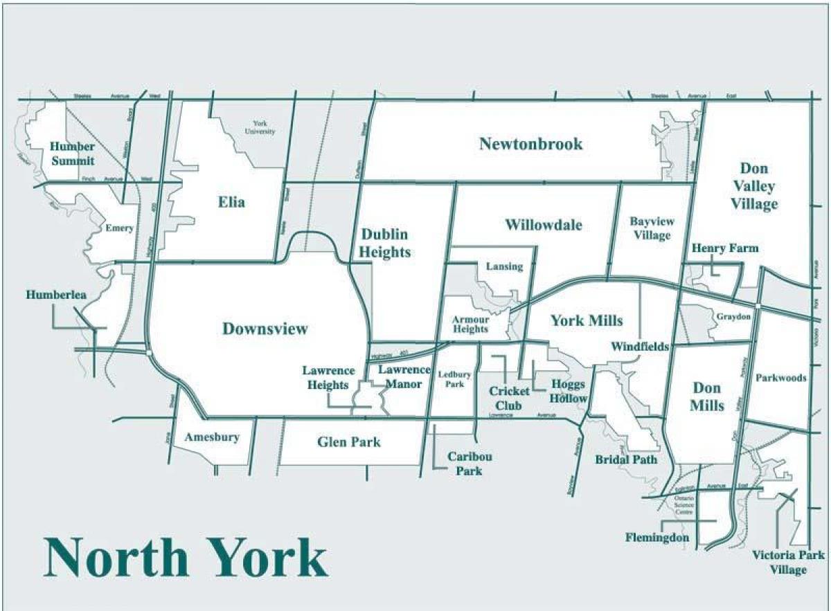 Карта Нортх Иорк