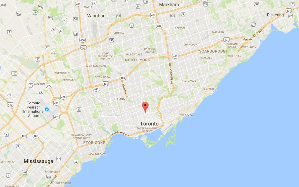 Мапа области Торонту, Торонто