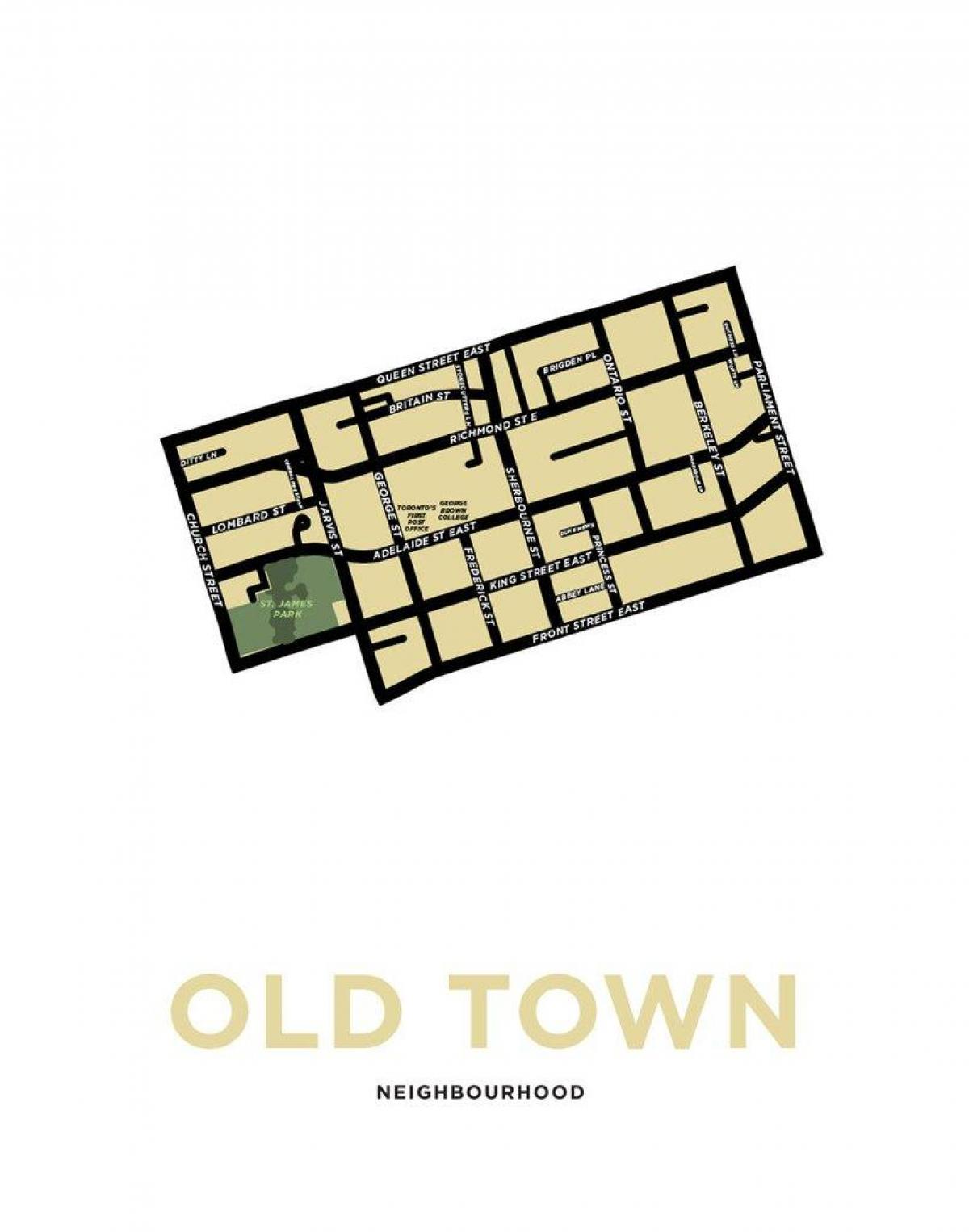 Мапа насеља Стари град Торонто