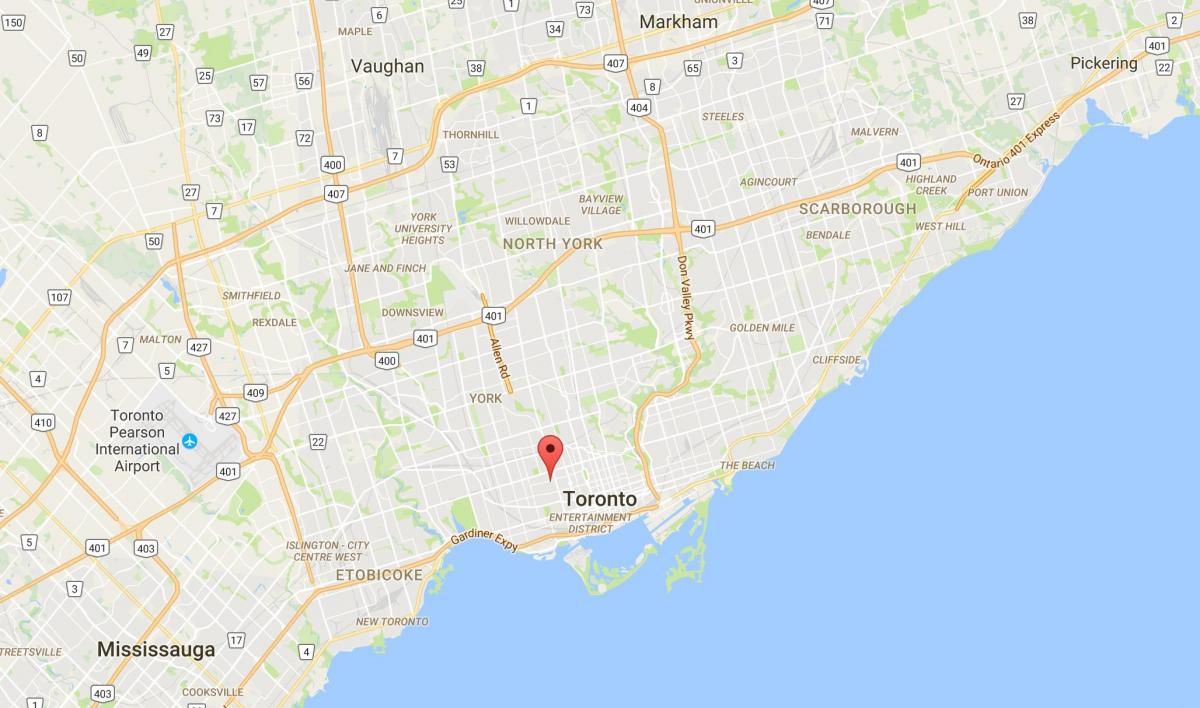 Карта Палмерстон округ Торонто