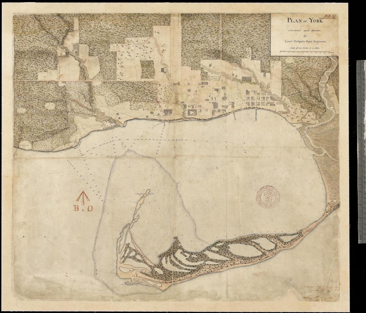 Карта земље у првим вековима Иорк Торонто 1787-1884