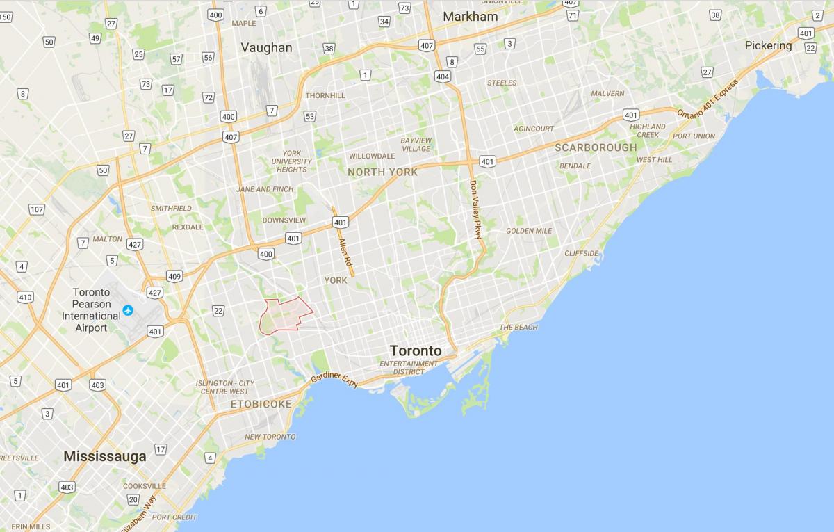 Карта Рокклифф–Смит је округ Торонто