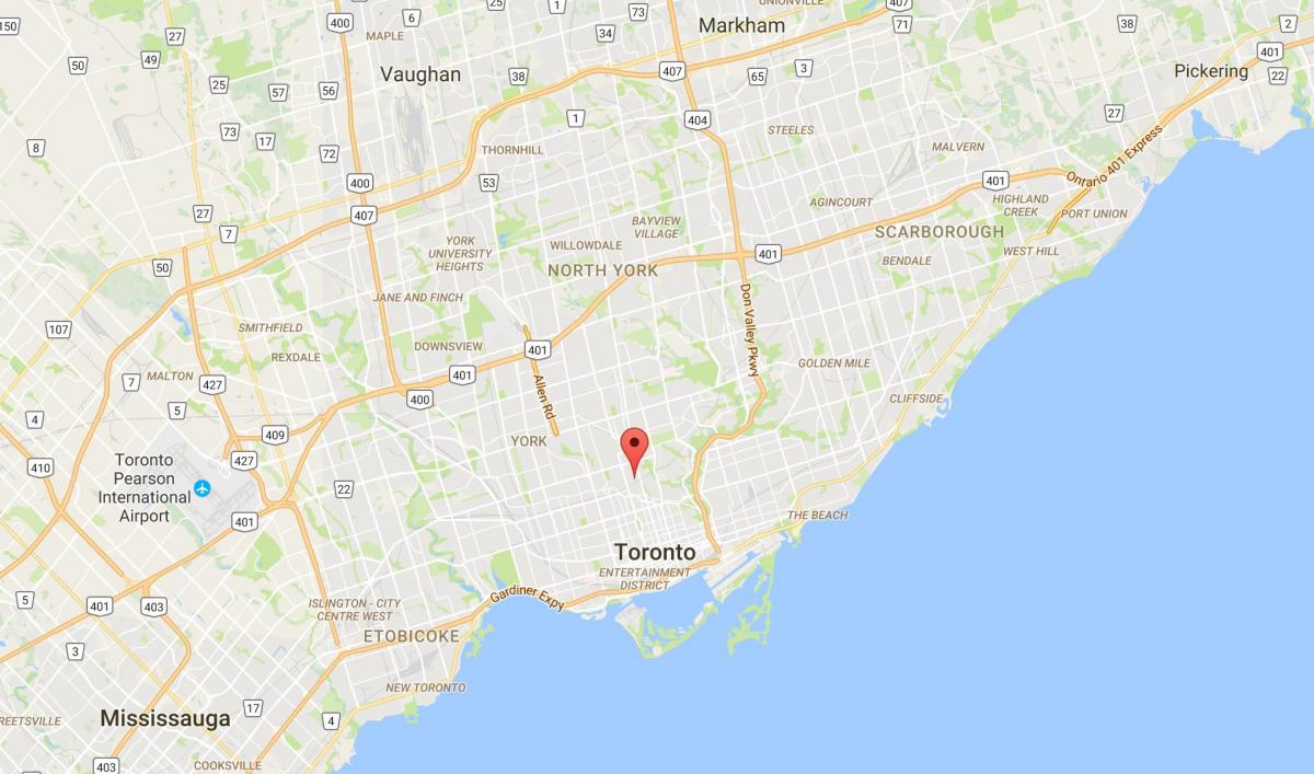 Карта Саммерхилл округ Торонто