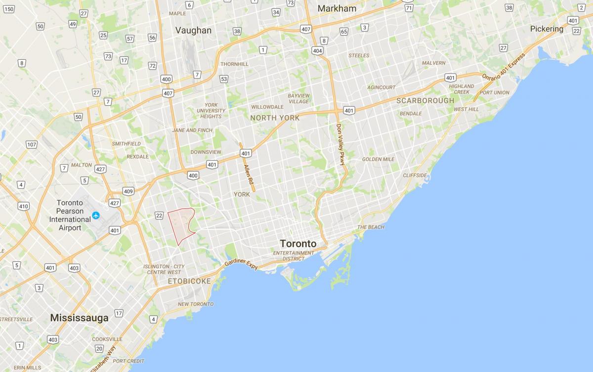Картицу село Долина Хамбер округ Торонто