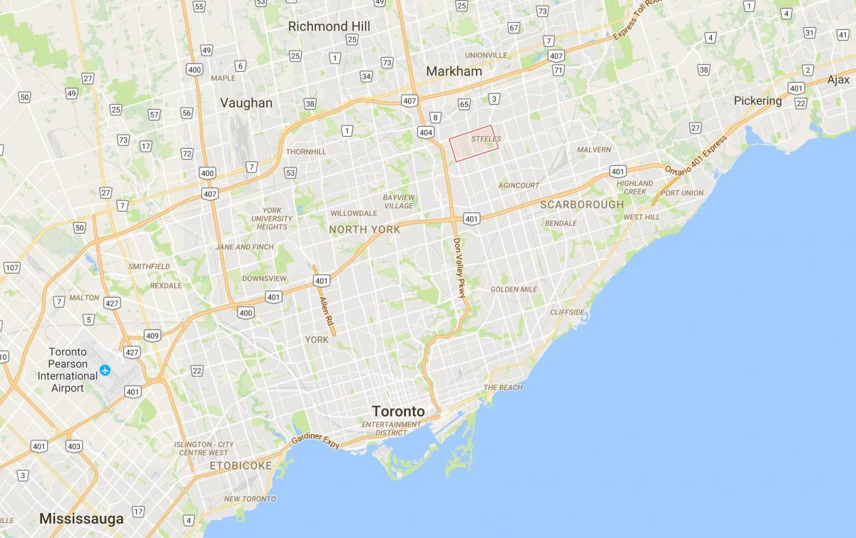 Карта Стилс округ Торонто