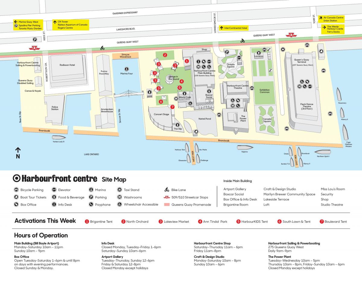 Карта Харбоурфронт центар паркинг