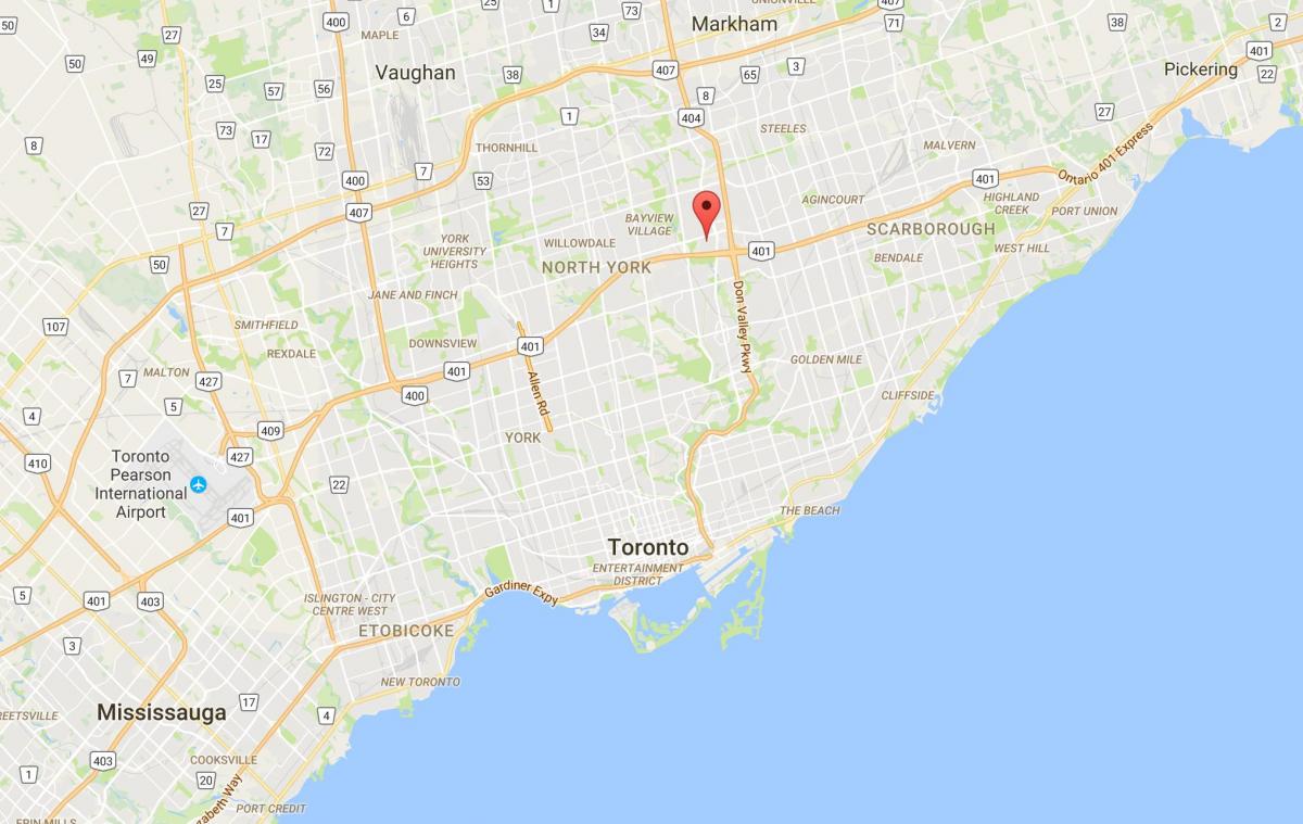 Карта Хенри фарму округ Торонто