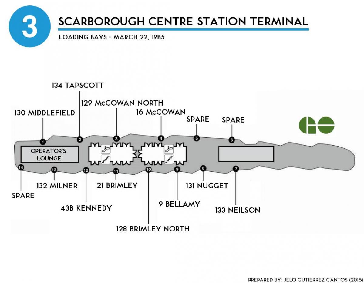 Карта Торонту Скарборо терминал центар 