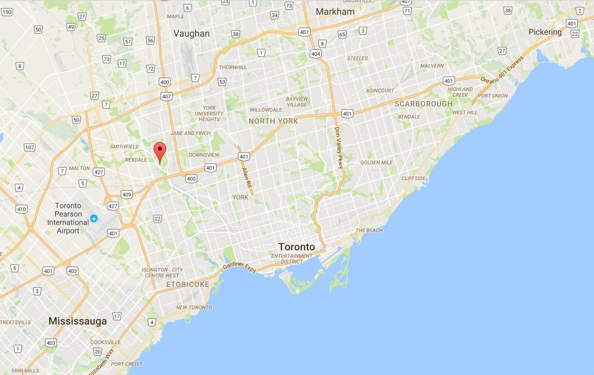 Карта Вязы округ Торонто