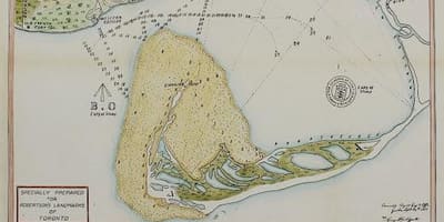 Карта Иорк Торонто 1787-1884 цртани верзија