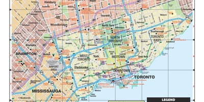 Карта велике Торонту 