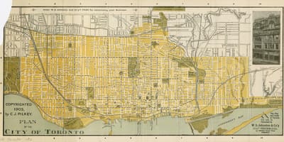 Мапа града Торонта 1903