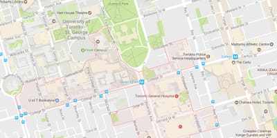 Карта открића округ области Торонту
