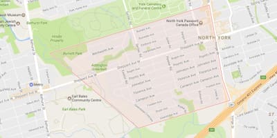 Карта Лансинг области Торонту