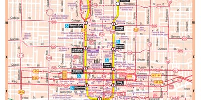 Карта метро града Торонту