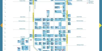 Карта путу финансијског округ Торонто