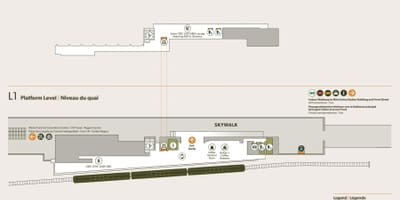 Карта станице Union међуспрату