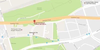 Карта Форт Припремиле области Торонту