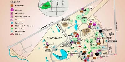 Карта центенниал Парк Повртарства Торонту