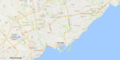 Карта Eatonville округ Торонто