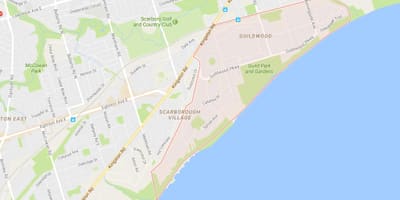 Карта Guildwood области Торонту