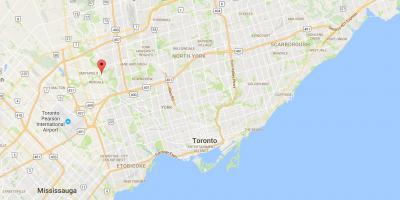 Карта Thistletown округ Торонто