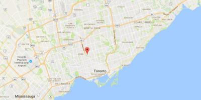 Карта Tichester округ Торонто