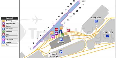 Мапа аеродрома Буффало Нијагара 