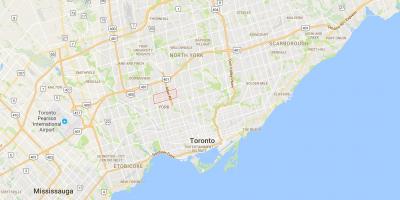 Карта Глен Парк округ Торонто