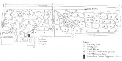 Карта Моунт плеасант гробљу