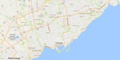 Карта Дон Миллс округ Торонто